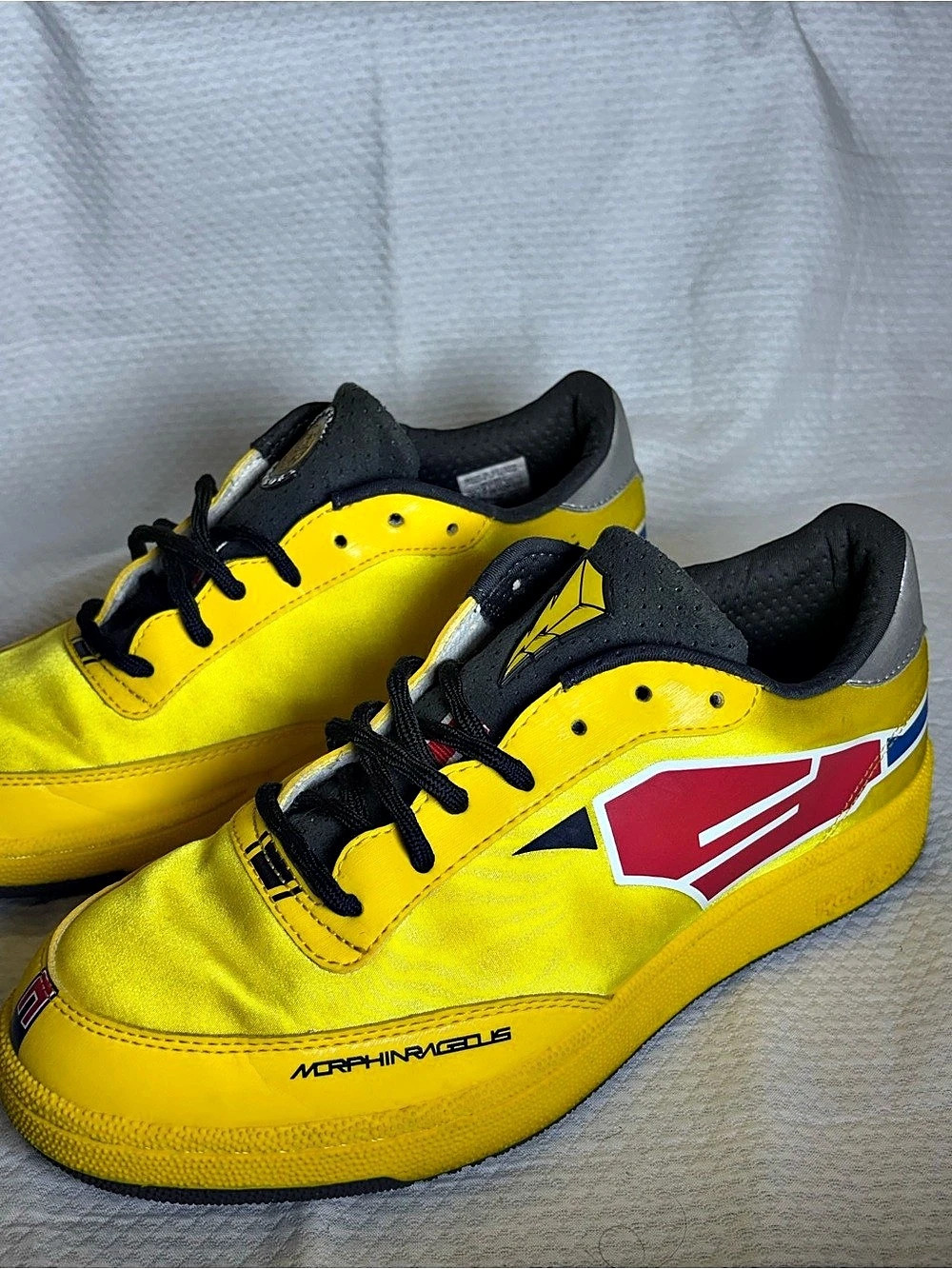 RARE Reebok x Power Rangers Shaqnosis Yellow Ranger Sabertooth Tiger US 7.5